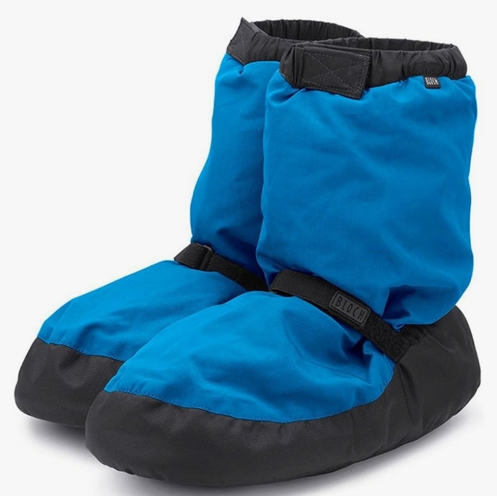 Bloch warm-up booties, blue